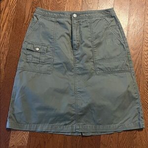 Cherokee A-Line Knee-Length Cargo Skirt Size 8